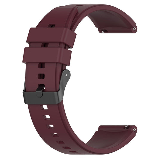 Wine Red • Silicone Strap • Metal Buckle • Samsung Watch Compatible • Waterproof