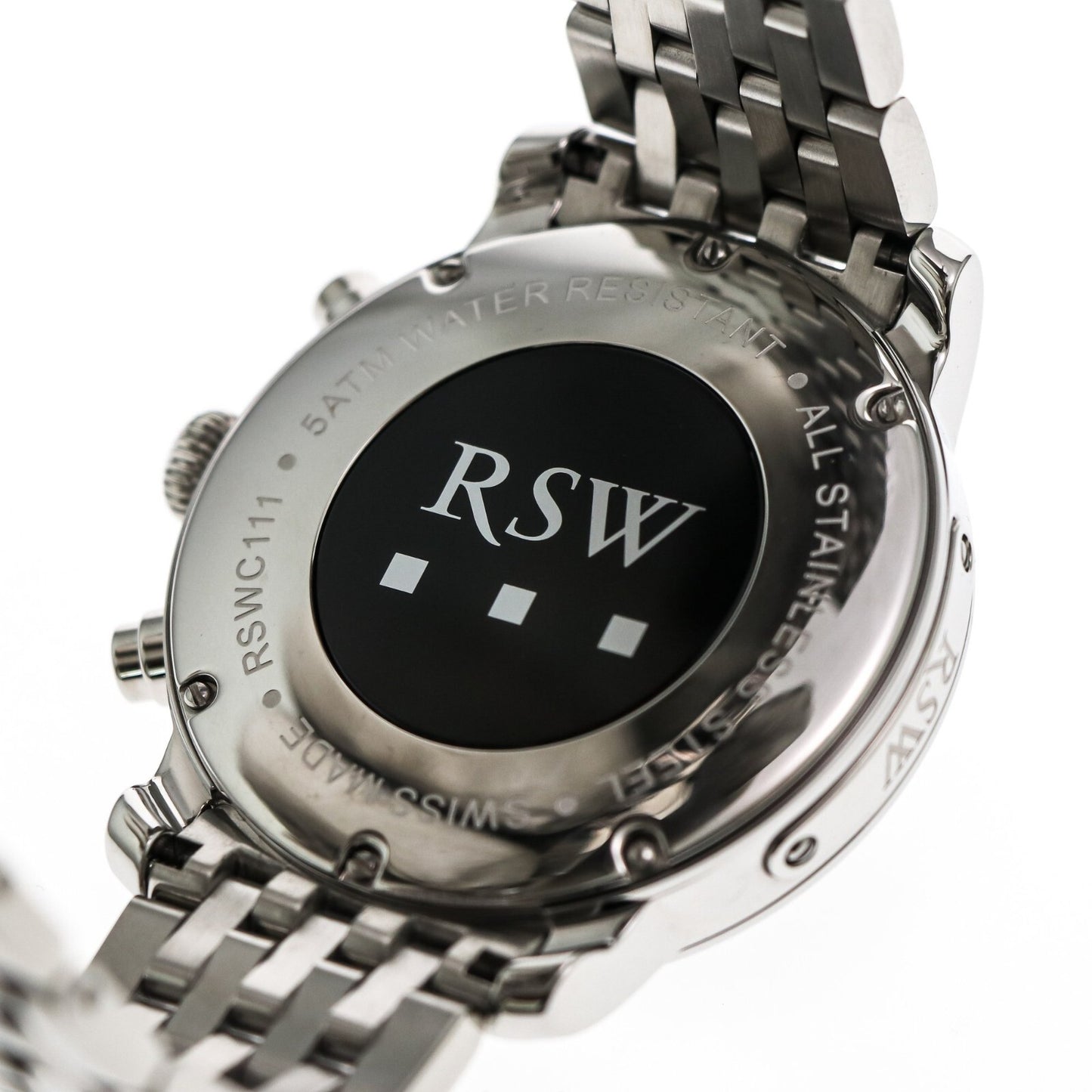 RSW • Swiss Chronograph Watch • Stainless Steel • Quartz • 44mm 5ATM • RSWC111