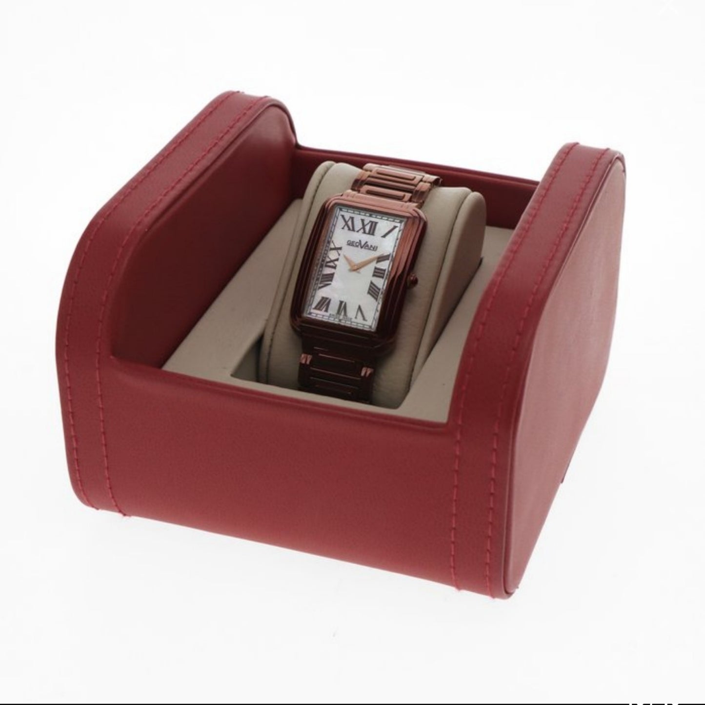 GEOVANI • Swiss Watch • Stainless Steel & Leather Quartz • 42x31mm • 3ATM GOB501