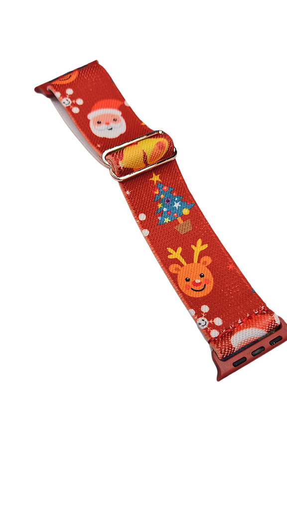 Christmas Strap for Apple Watch Compatible • 38/40/41 • Nylon Elastic