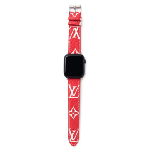 Luxury Leather Watch Band • Compatible with Apple Watch • Fits 38–49mm Series