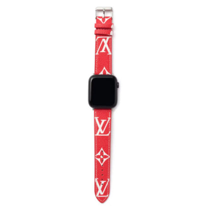 Luxury Leather Watch Band • Compatible with Apple Watch • Fits 38–49mm Series