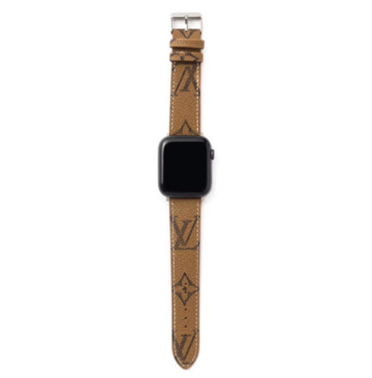 Luxury Leather Watch Band • Compatible with Apple Watch • Fits 38–49mm Series