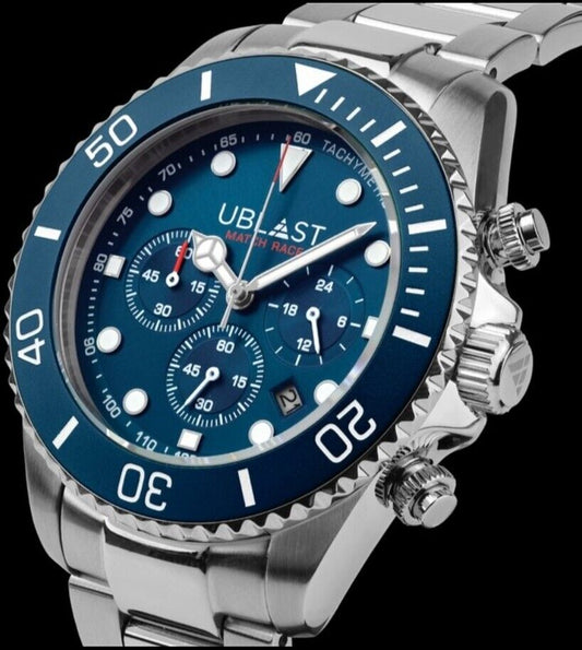 Ublast • Match Race Chrono Watch • 42mm • Miyota OS20 • WR10ATM • UBMRC42BU