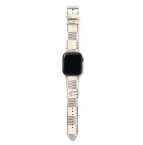 Luxury Leather Watch Band • Compatible with Apple Watch • Fits 38–49mm Series