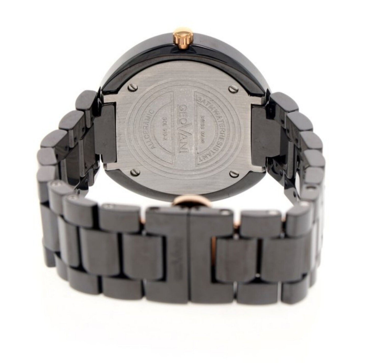 Geovani • 34mm • Black Ceramic • Swiss Watch • GOL510-CBR-S-3 •