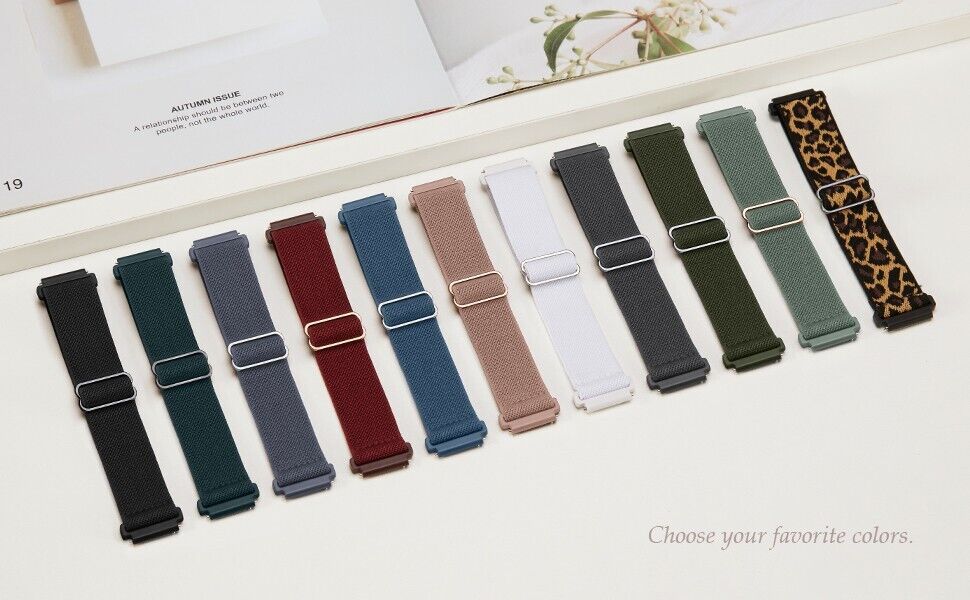 DarkGreen•Nylon Strap • Buckle •Samsung Watch Compatible Breathable& Comfortable