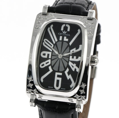 Optima • Swiss Diamond Watch • Stainless Steel Quartz • Diamonds 0.23ct • OSM189