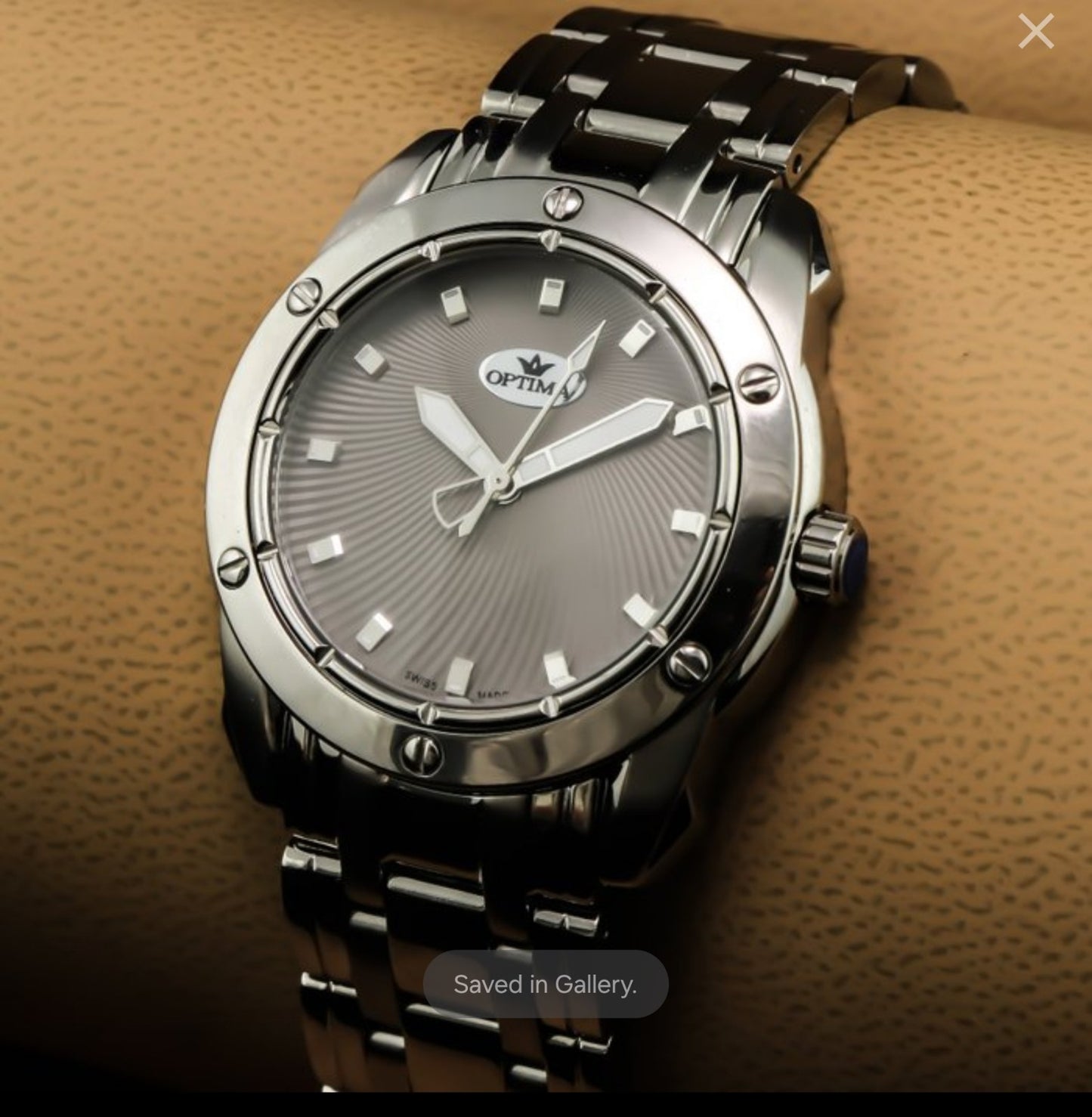 Optima • Swiss Watch • Stainless Steel • 41mm Quartz • 5ATM • OSL293 • Mens