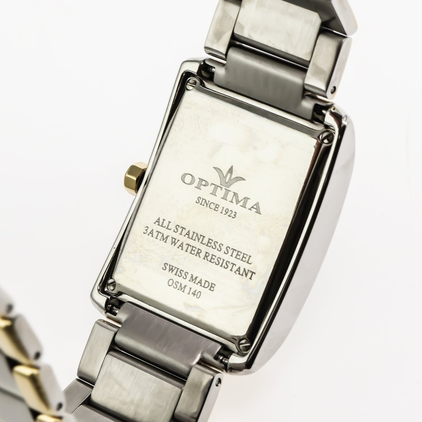 Optima • Reloj suizo • Acero inoxidable • 30 mm • Cuarzo • 3 ATM • OSM140