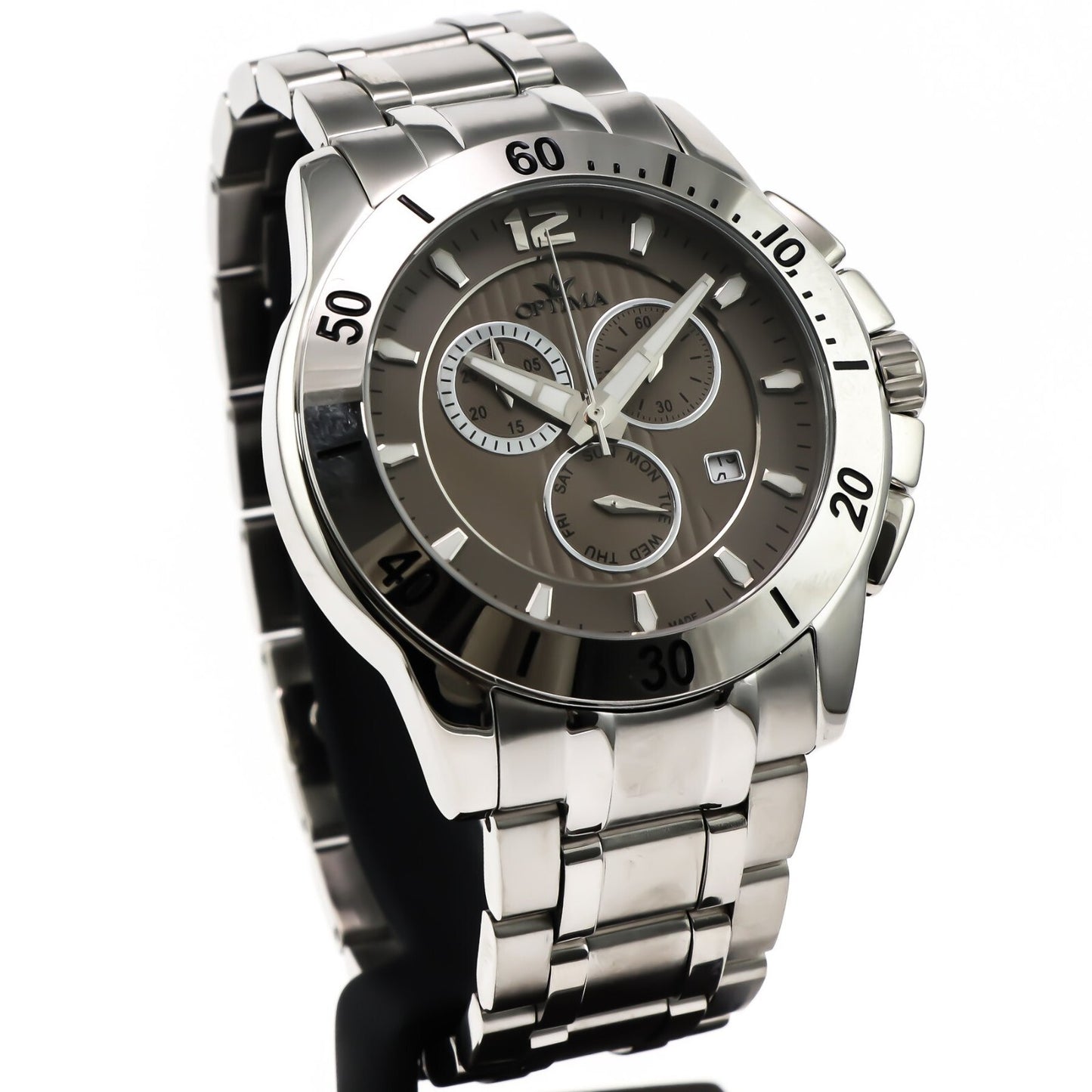 Optima • Swiss Watch • Stainless Steel • 45.36mm • Quartz • 5ATM • OSC339