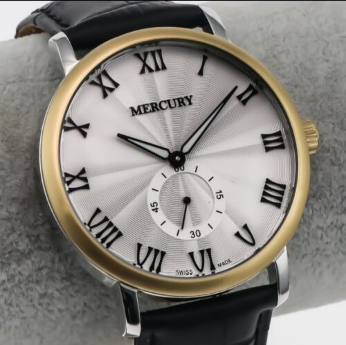 Mercury • White Swiss Quartz • ME405-SGL-1 • Sub Seconds • Men's