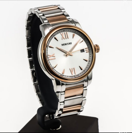Mercury • Swiss Watch • Stainless Steel • Rose Gold • Quartz • 41mm 5ATM • ME410