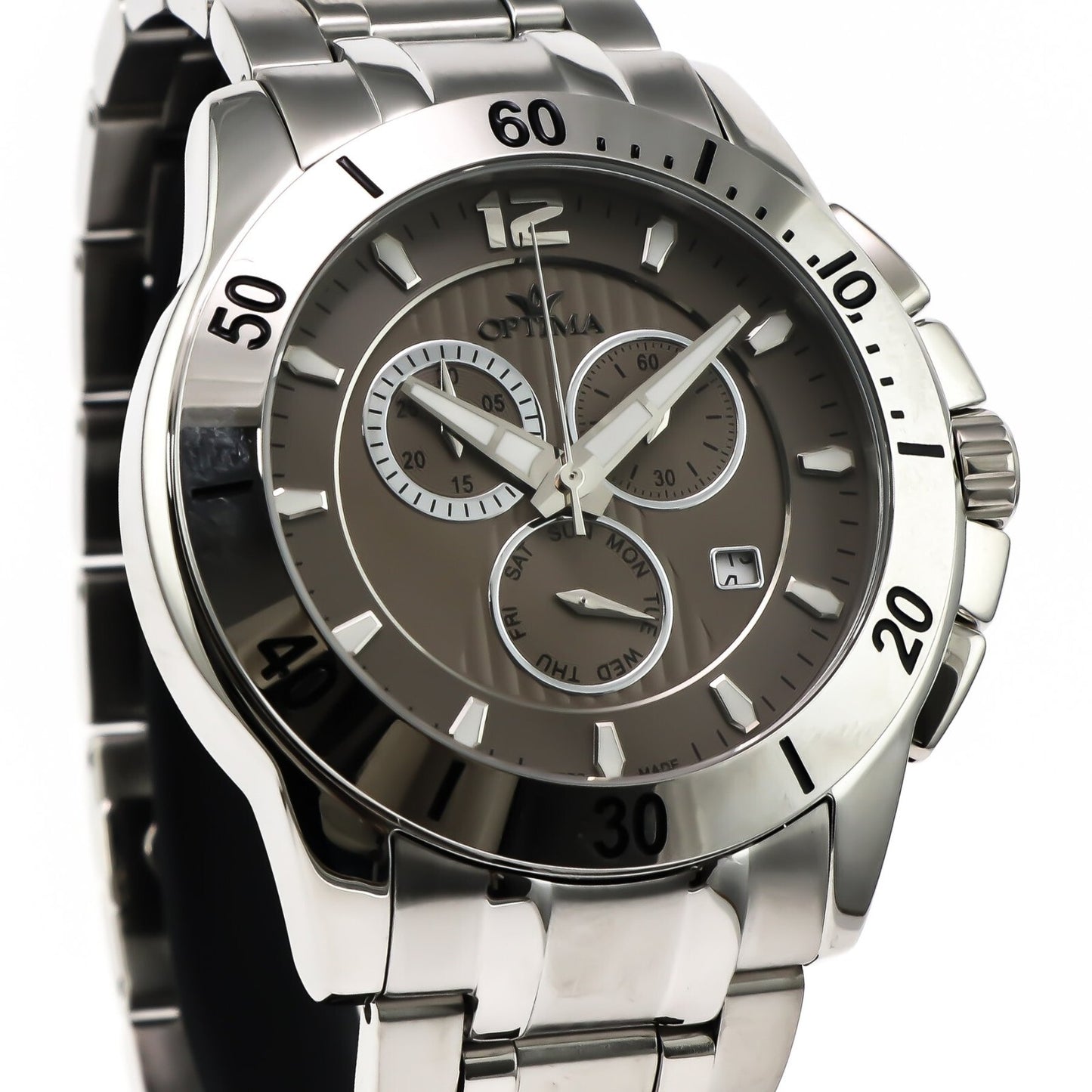 Optima • Swiss Watch • Stainless Steel • 45.36mm • Quartz • 5ATM • OSC339