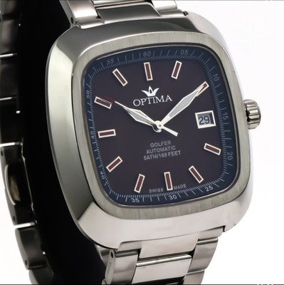 Optima • Golfer • Swiss Automatic Watch • Stainless Steel • 43mm • 5ATM • OSA487