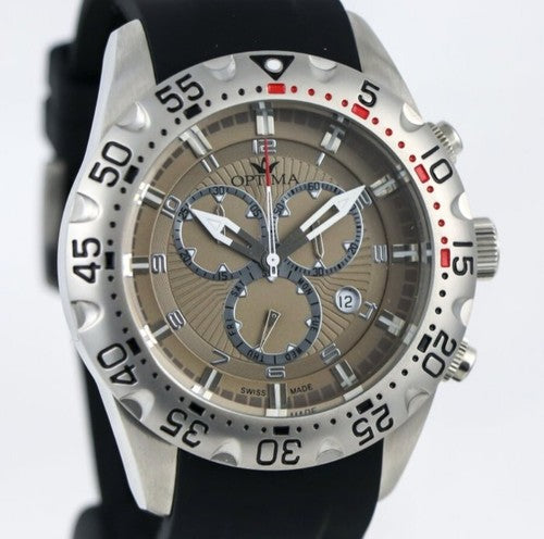 Optima • Swiss Chronograph Watch • Stainless Steel • Quartz OSC342-SX-4