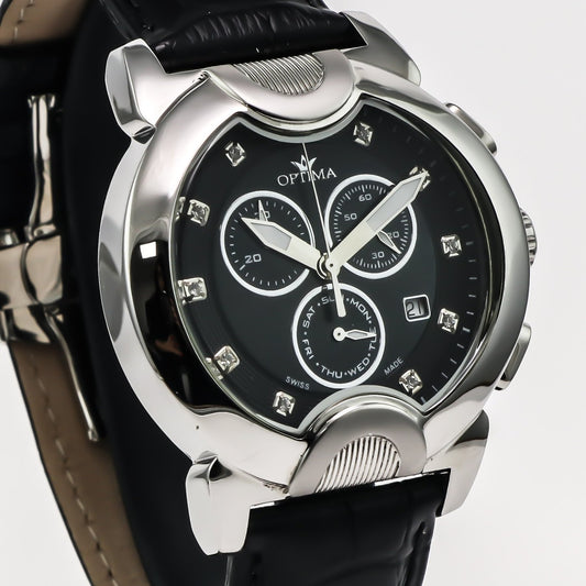 Optima • Swiss Chronograph Watch • 45.9mm • Quartz • 3ATM • OSC233