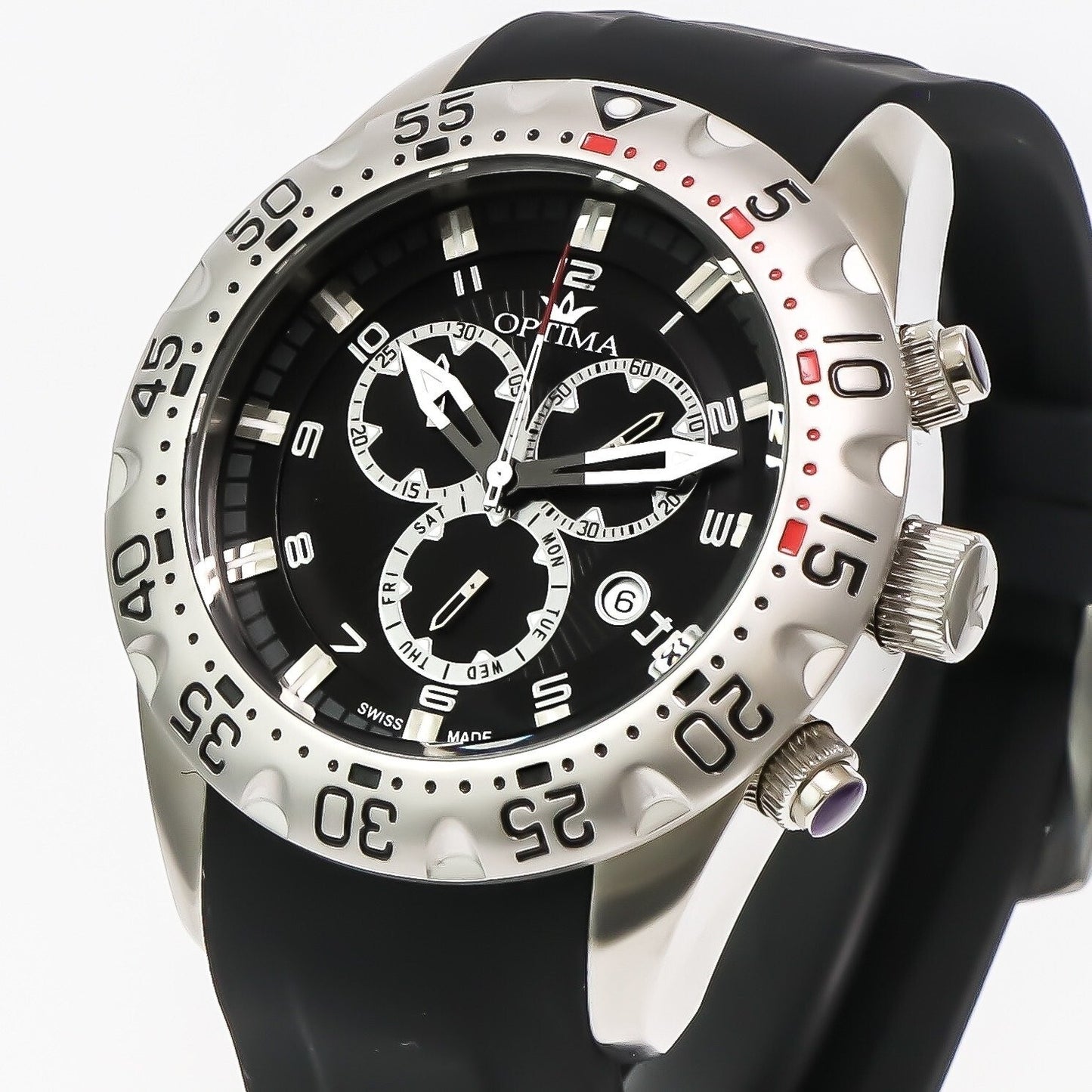 Optima • 45.36mm • Swiss Ronda Watch • Date SubDay • 5ATM • OSC339-SL-1