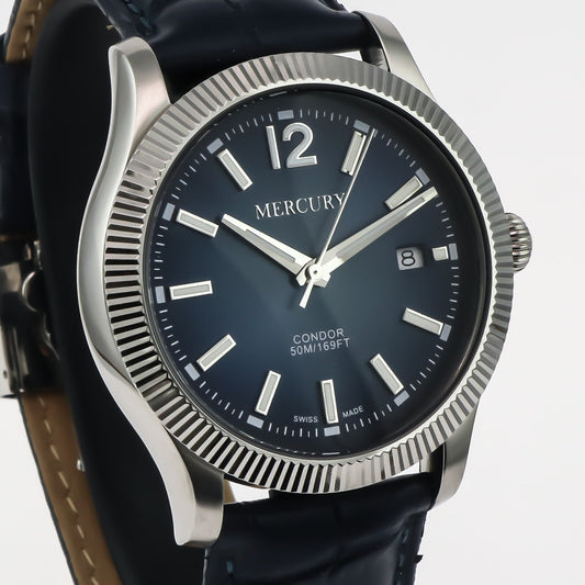 Mercury • Swiss Chronograph Watch • Stainless Steel • 45mm • Quartz • 5ATM