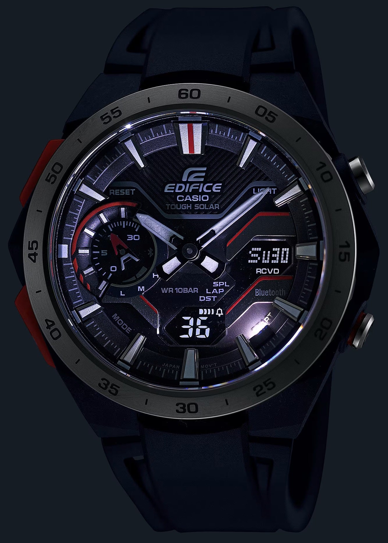 CASIO EDIFICE Mod. WINDFLOW - F1 Chronograph. Tough Solar.-2