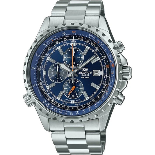 CASIO EDIFICE Mod. SLIDE RULE XL CHRONO - BLUE-0