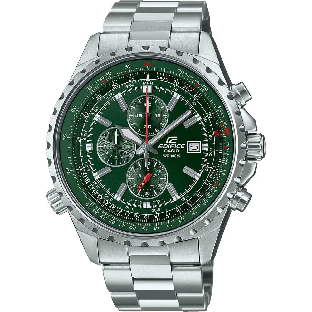 CASIO EDIFICE Mod. SLIDE RULE XL CHRONO - GREEN-0