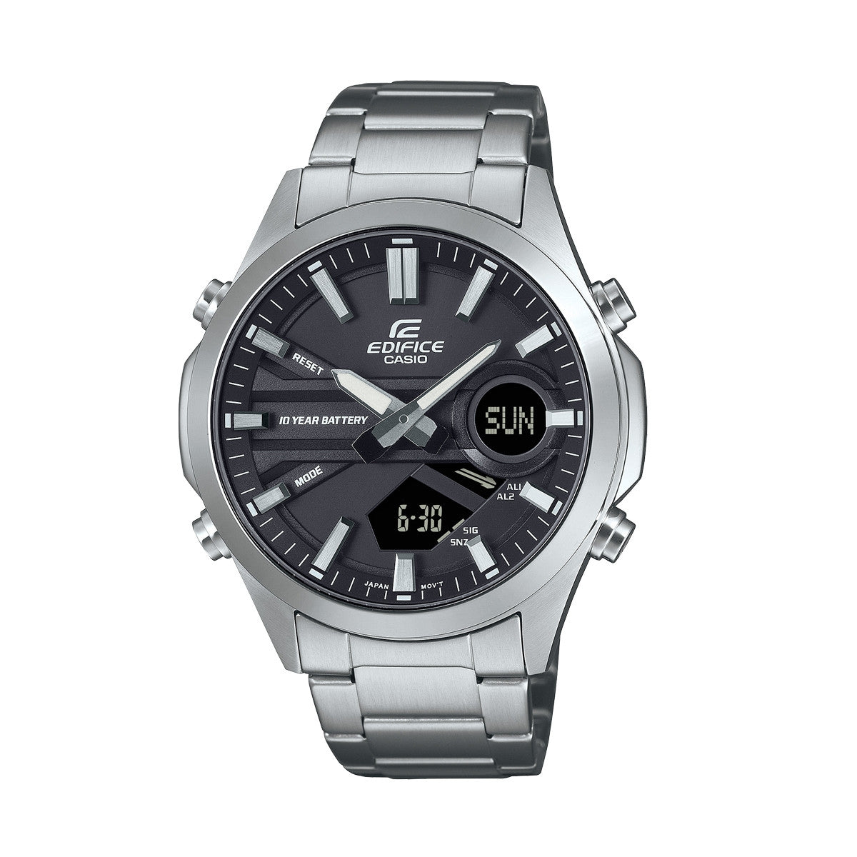 CASIO EDIFICE Mod. CLASSIC ANA-DIGIT - 10 YEAR BATTERY-0