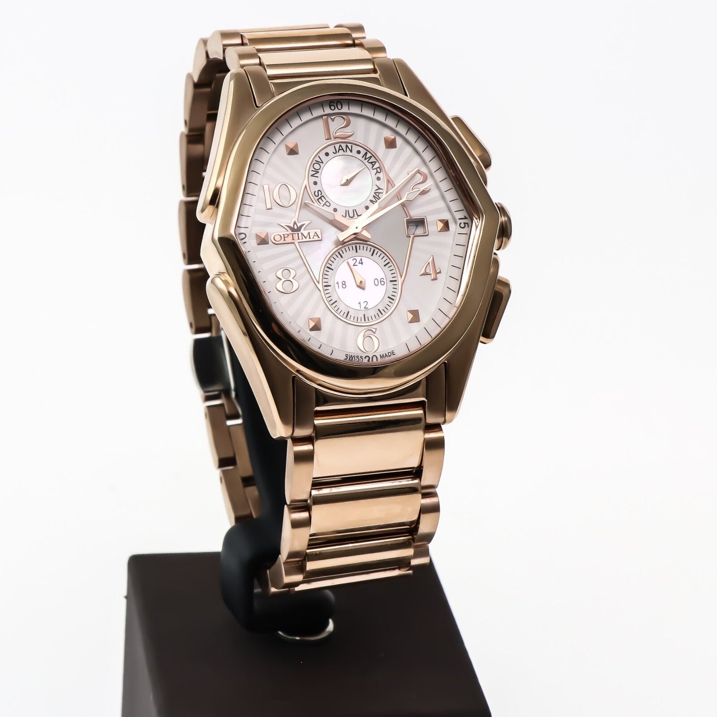 Optima • Swiss Watch • Stainless Steel • 42mm x 44.5mm • Quartz • 5ATM • OSC272