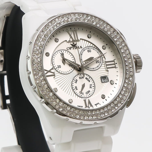 Optima • Swiss Chronograph Watch • Stainless Steel • 43mm • Quartz • 5ATM