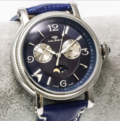 Murex • Swiss Watch • Day Date Sub • Stainless Steel • Quartz 40mm 3ATM FSM573