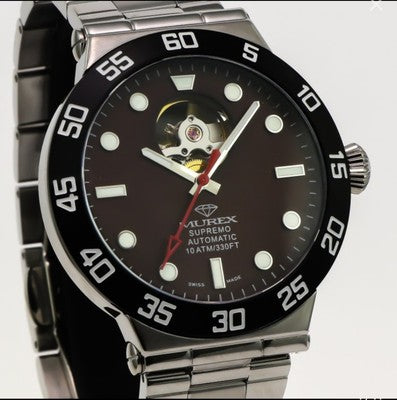 SUPREMO • Open Heart • Automatic Swiss Watch • Murex • Stainless Steel 43.8mm