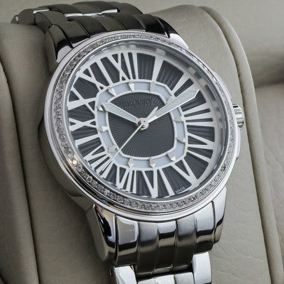 Mercury • Womens Swiss Diamond Watch • 0.45carat SI Clarity • 36mm ME330-SS-D-3