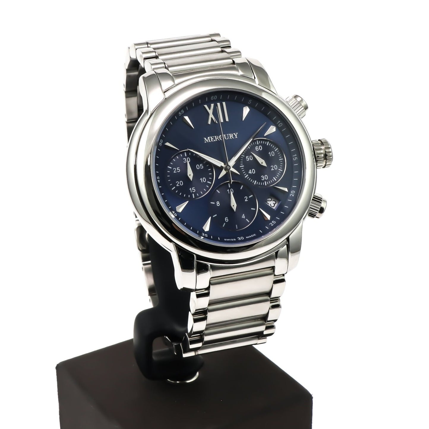 Mercury • Swiss Chronograp Watch • Stainless Steel • 44mm • Quartz • 5ATM