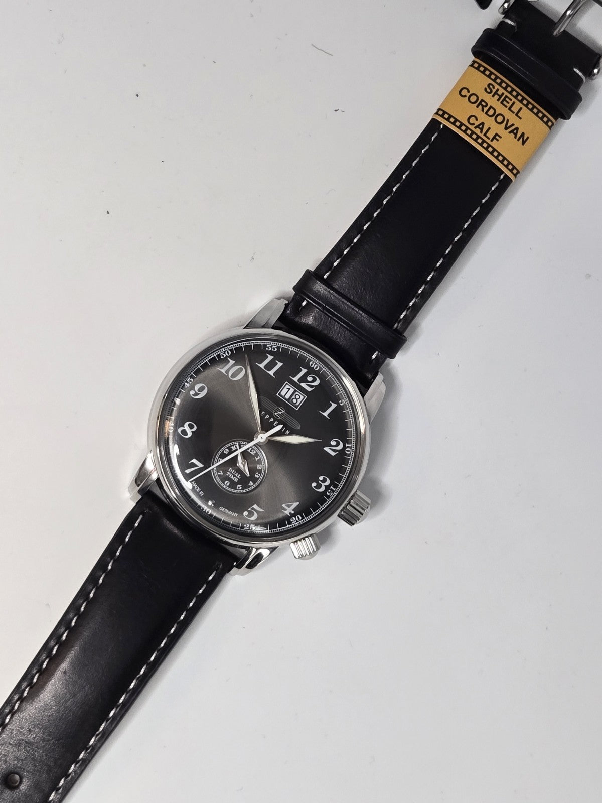 Graf Zeppelin • German Made Dual Time • Big Date Watch • Dual Crowns • 7644-2