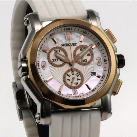 Mercury • Swiss Chronograph Watch • Stainless Steel Quartz 42.5mm • 3ATM ME1075