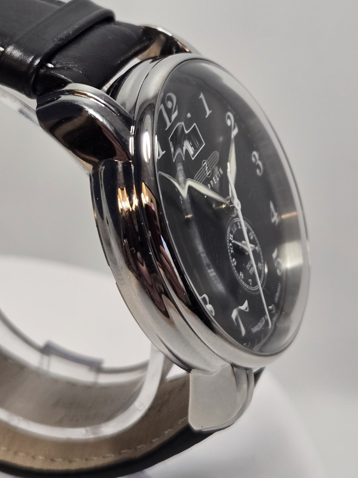 Graf Zeppelin • German Made Dual Time • Big Date Watch • Dual Crowns • 7644-2