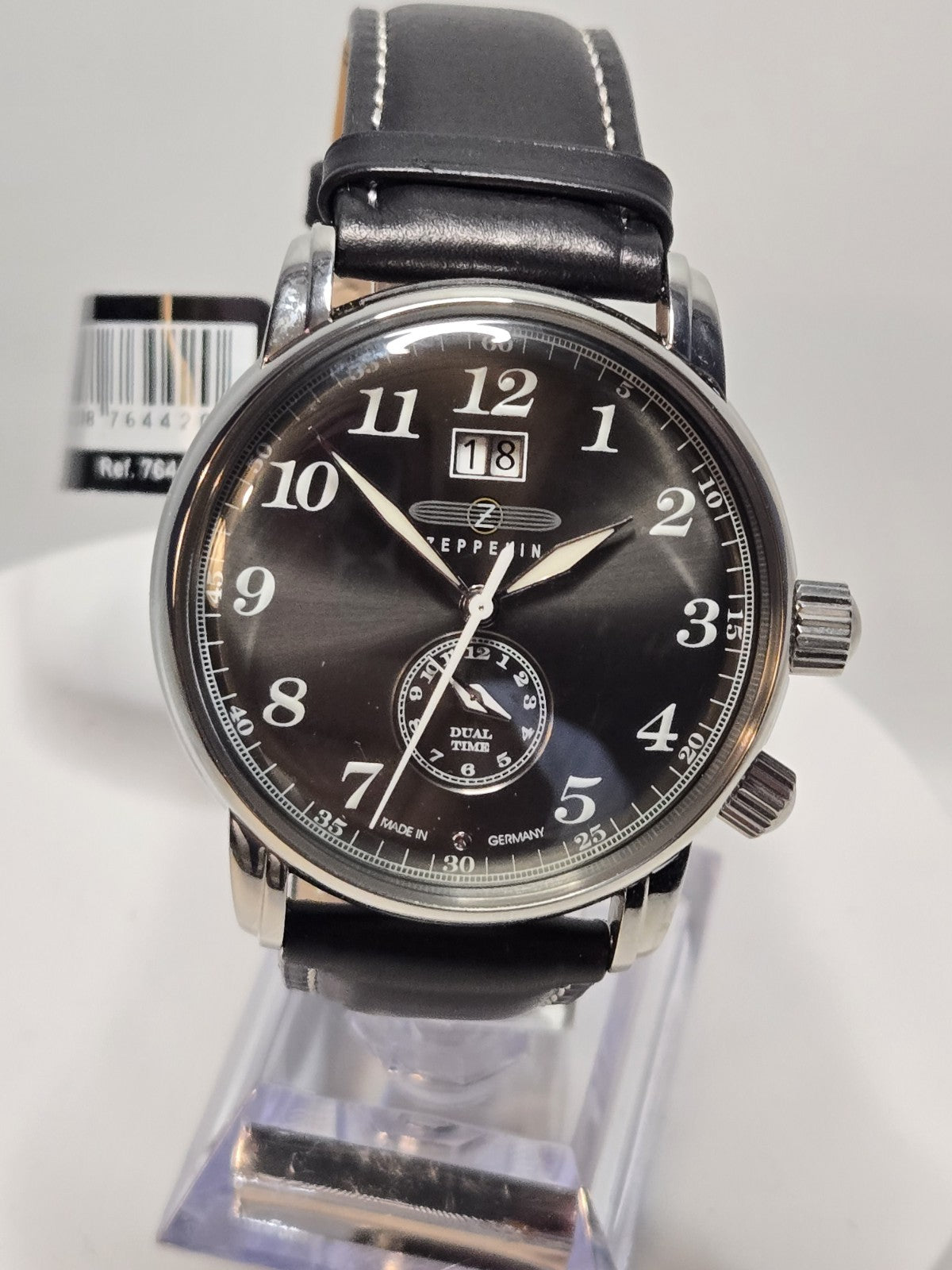 Graf Zeppelin • German Made Dual Time • Big Date Watch • Dual Crowns • 7644-2