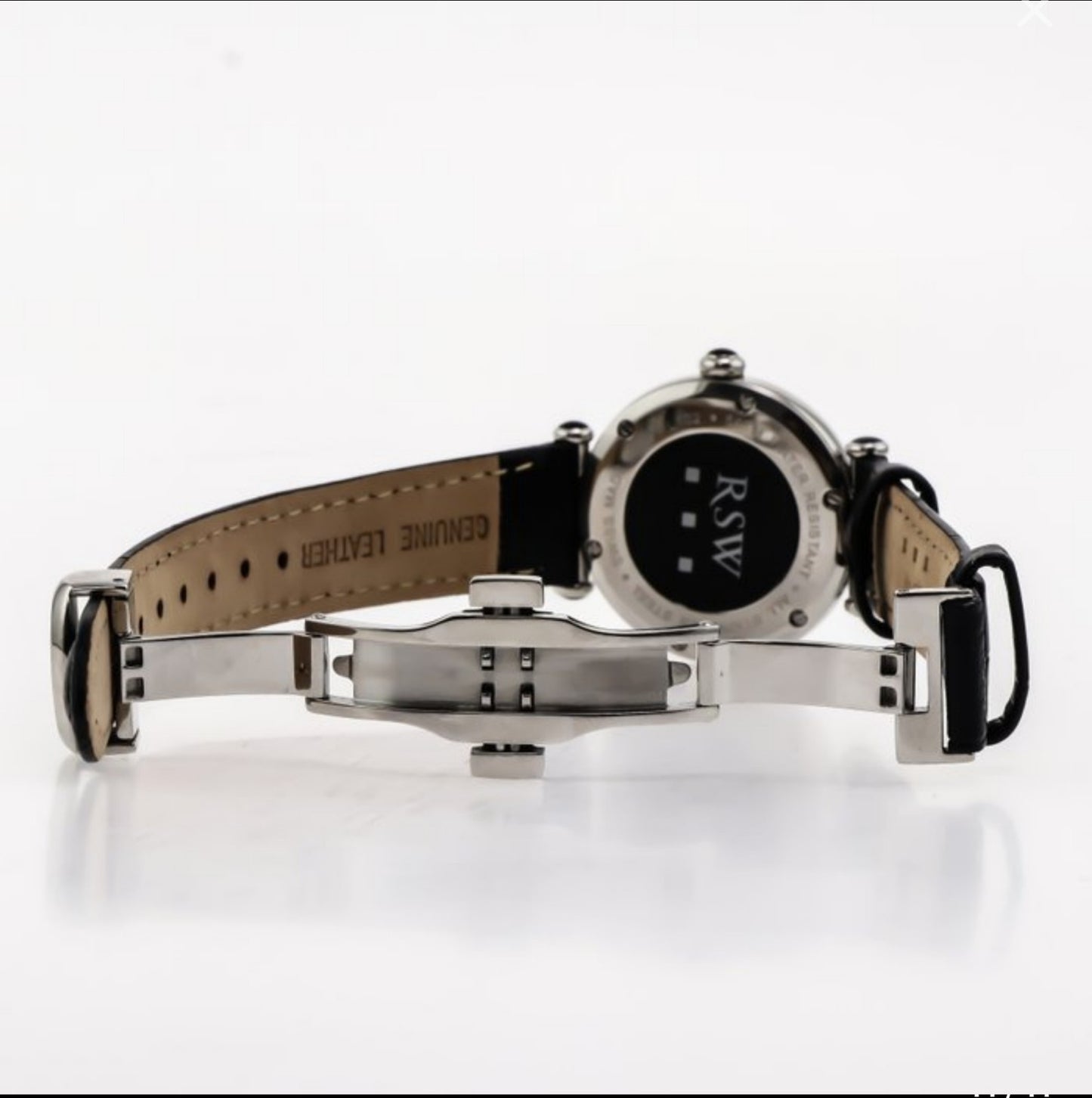 RSW • Swiss Watch • Stainless Steel & Leather • Quartz • 33mm • 5ATM