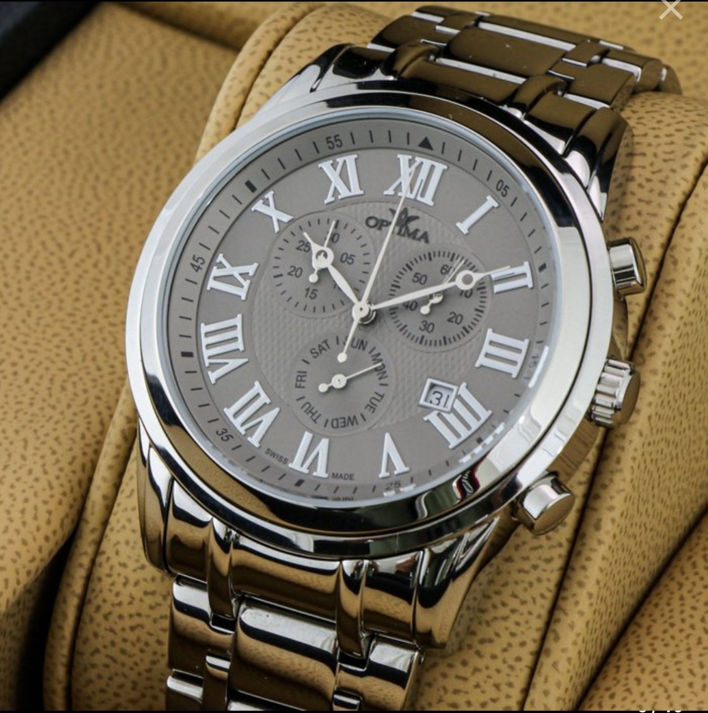 Optima • Swiss Watch • Stainless Steel Quartz • OSC334-SS-2