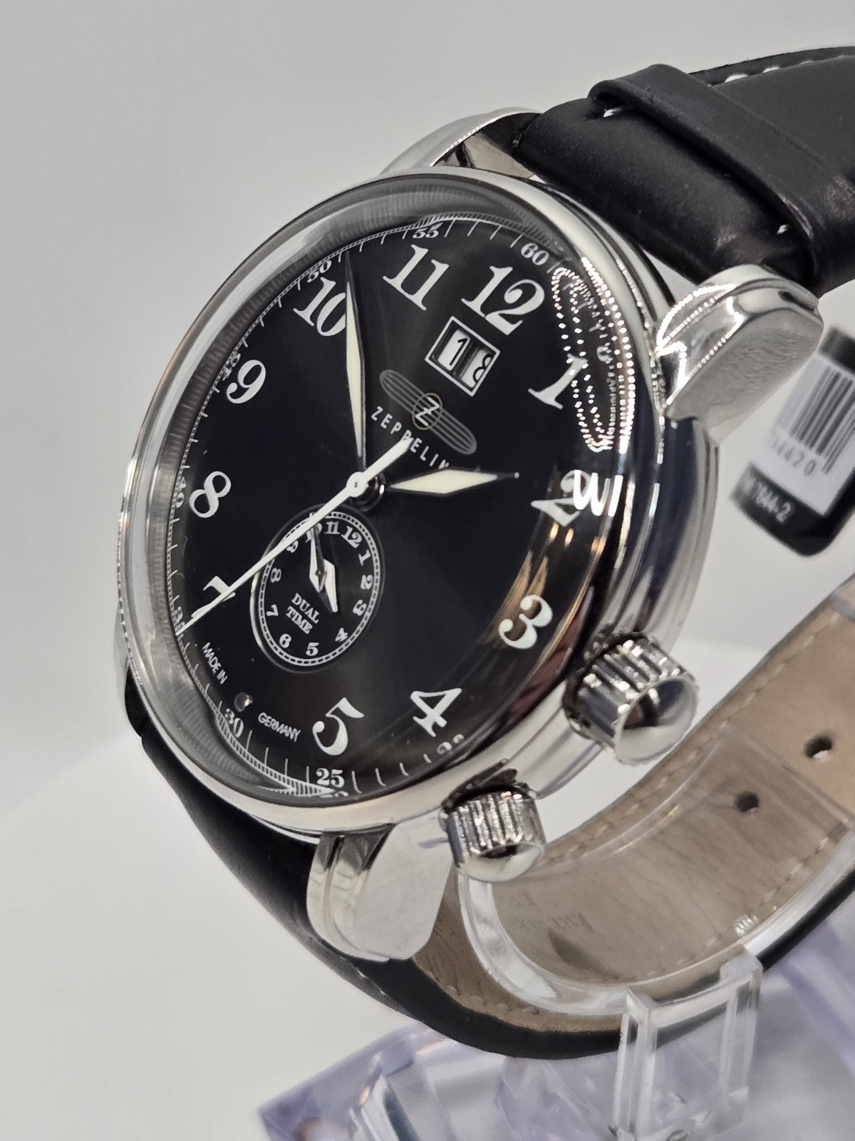 Graf Zeppelin • German Made Dual Time • Big Date Watch • Dual Crowns • 7644-2