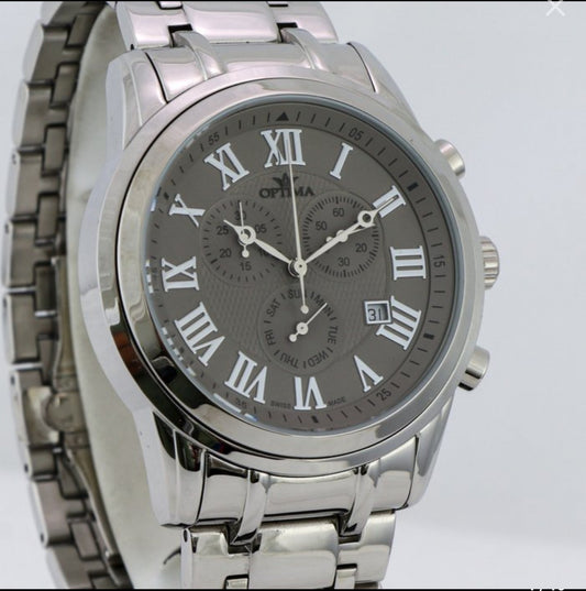 Optima • Swiss Watch • Stainless Steel Quartz • OSC334-SS-2