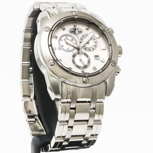 Optima • Swiss Chronograph Watch • Stainless Steel Quartz 45mm • 5ATM • OSC293