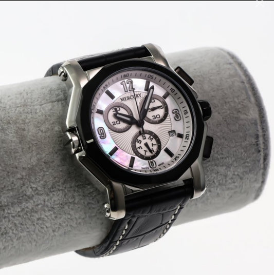 Mercury • Swiss Chronograph Watch • Stainless Steel Quartz • 42.5mm 3ATM ME1075